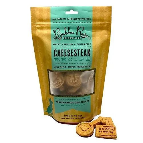 Cheesesteak Biscuit Bag (8 oz) - My SensibiliTeas - all natural dog treats from Bubba Rose Biscuit Co