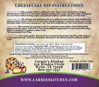 Chocolate Chip Cookie Dough Cheesecake Dip Mix - My SensibiliTeas - cheesecake dip mix from Carmie's Kitchen