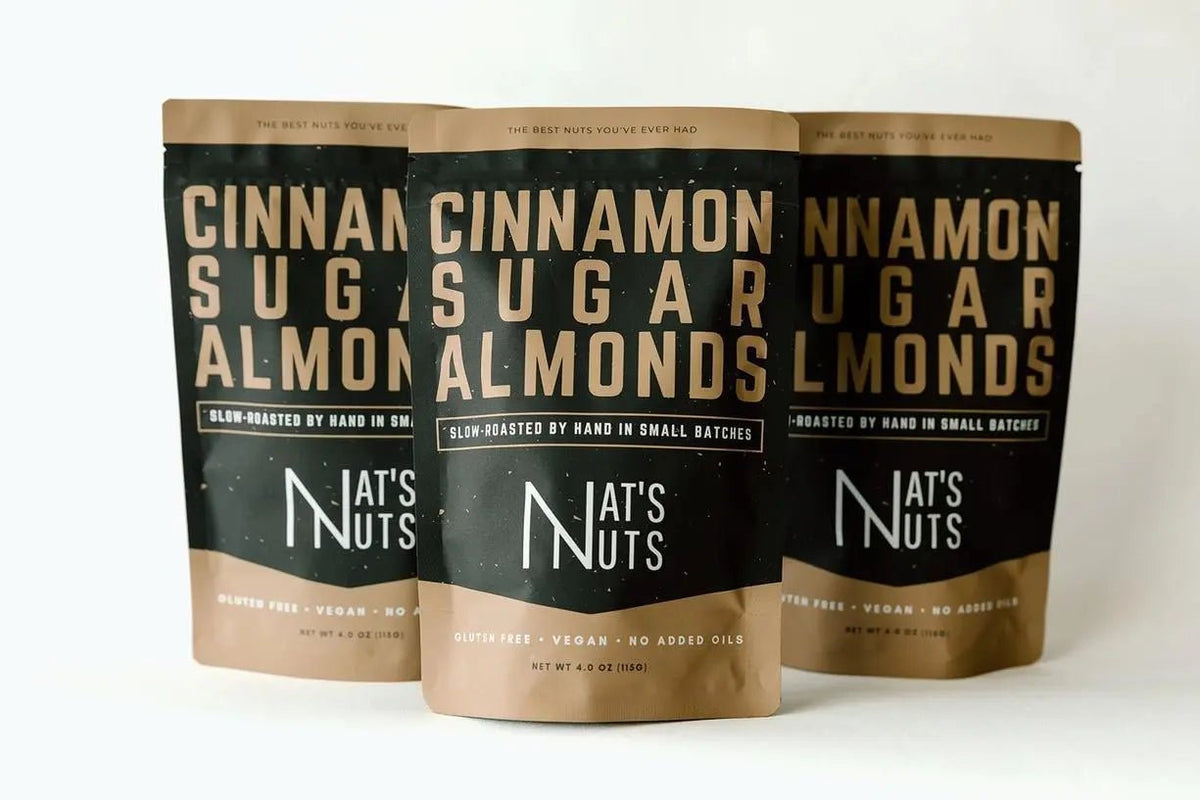 Cinnamon Sugar Almonds - My SensibiliTeas - coated nuts from Nat's Nuts
