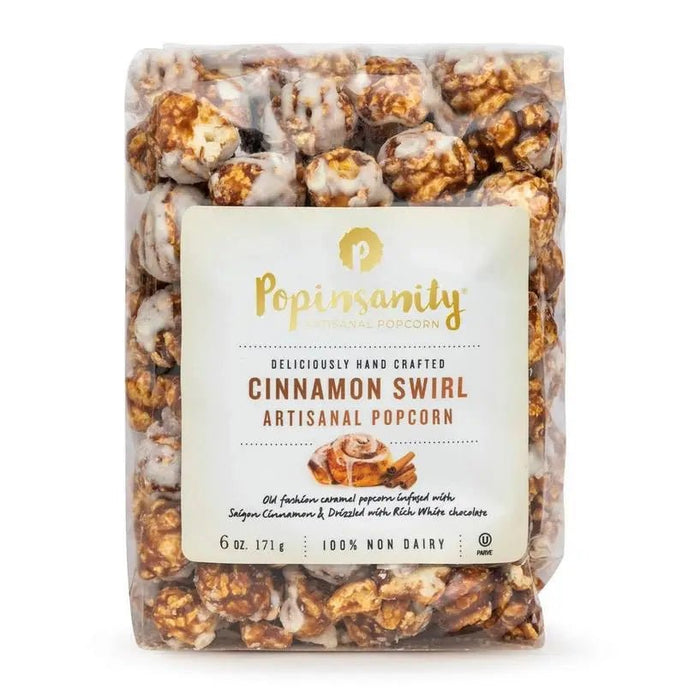 Cinnamon Swirl Gourmet Popcorn - 6oz Bag - My SensibiliTeas - popcorn from Popinsanity Popcorn & Confections