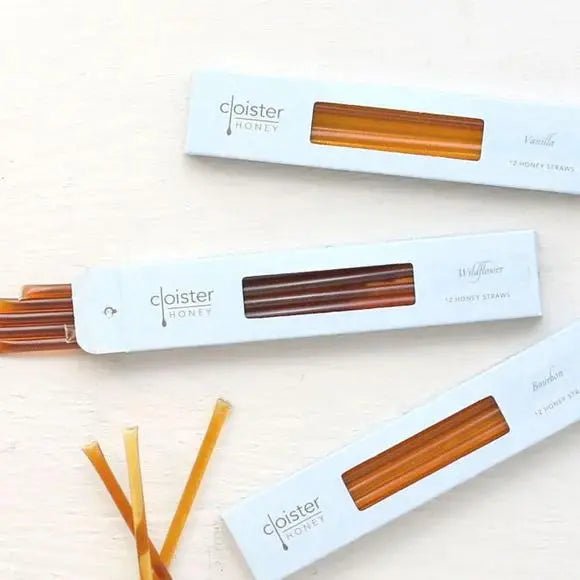 Cloister Honey Box of 12 Honey Straws - My SensibiliTeas - honey sticks from Cloister Honey