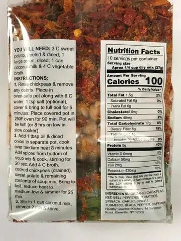 Coconut Curry Chickpea Stew - My SensibiliTeas - dry soup mix from Healthy Gourmet Kitchen