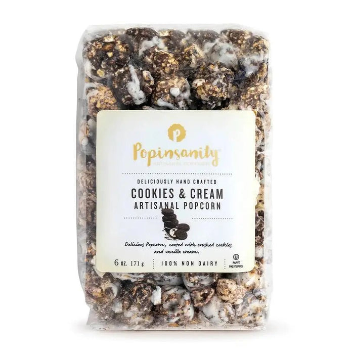 Cookies & Cream Gourmet Popcorn - 6oz Bag - My SensibiliTeas - popcorn from Popinsanity Popcorn & Confections