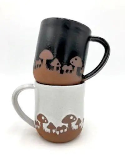 Cottage Core Mushroom Mug - My SensibiliTeas - mushroom mug from Ruby Farms Pottery