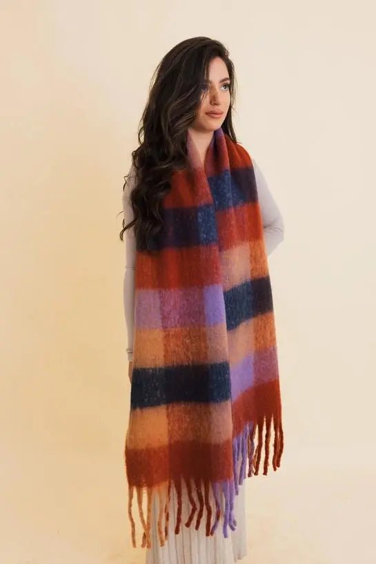 Cozy Breeze Oversized Fringe Scarf - My SensibiliTeas - oversized scarf from Leto Accessories
