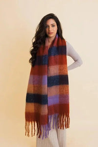 Cozy Breeze Oversized Fringe Scarf - My SensibiliTeas - oversized scarf from Leto Accessories