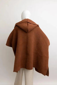 Cozy Plush Solid Color Hooded Ruana - My SensibiliTeas - outerwear from Leto Accessories