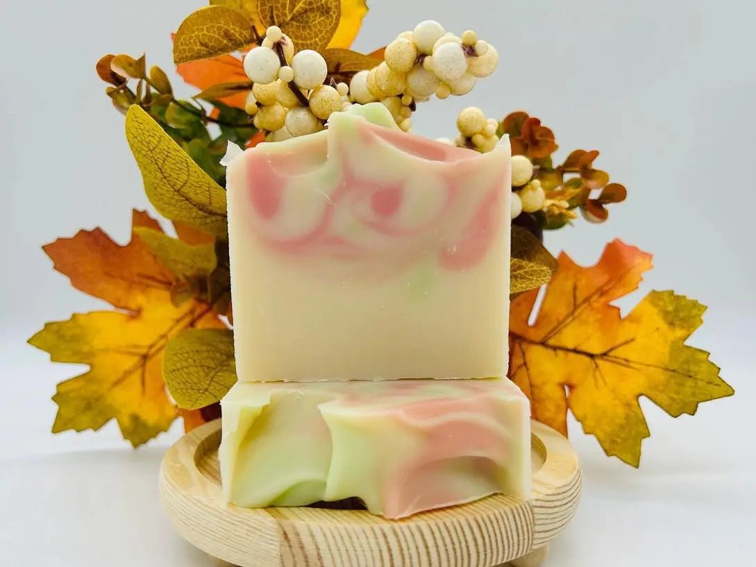 Crisp Apple Sage Handmade Soap Bar - My SensibiliTeas - handmade Fall soap from Saratoga Natural Body Care LLC