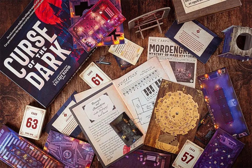 Curse of the Dark - A Two Part Collaborative Escape Room Game - My SensibiliTeas - escape room from Professor Puzzle