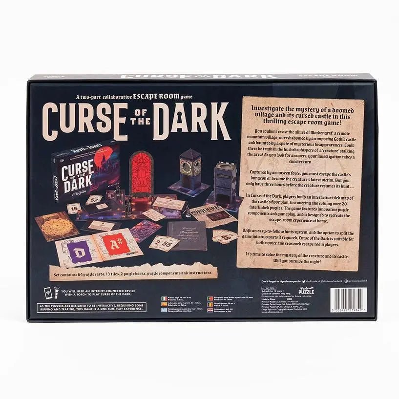 Curse of the Dark - A Two Part Collaborative Escape Room Game - My SensibiliTeas - escape room from Professor Puzzle
