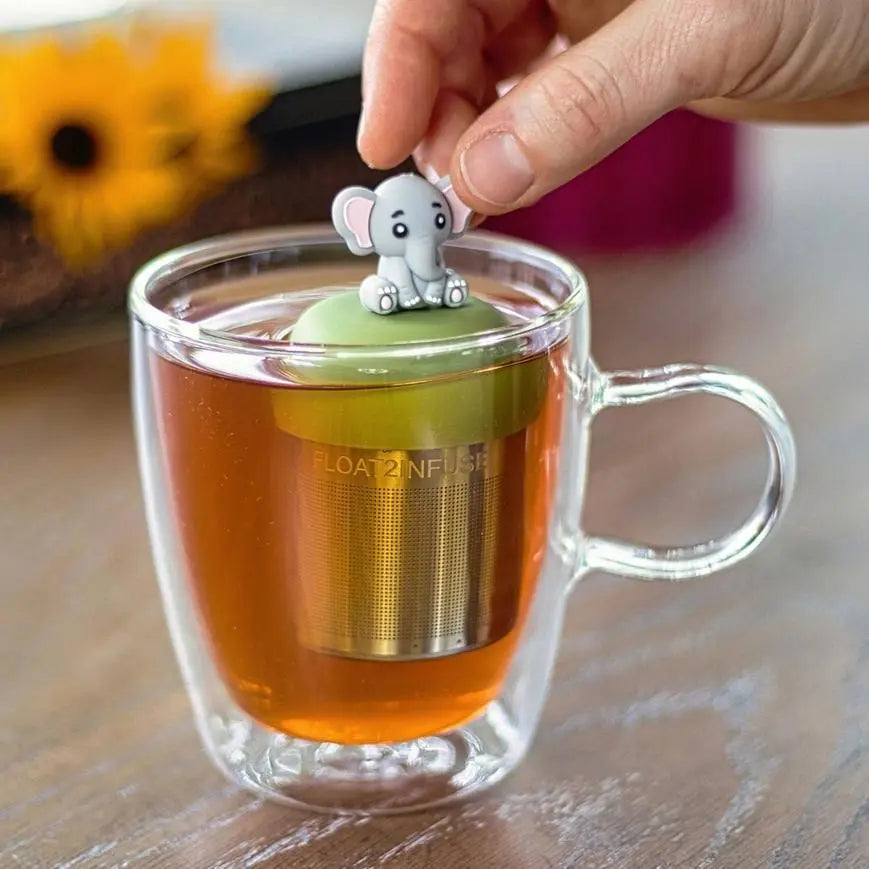 Cute Elephant Floating Tea Steeper - My SensibiliTeas - tea infuser from Float2Infuse Tea Infuser