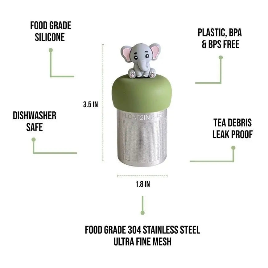Cute Elephant Floating Tea Steeper - My SensibiliTeas - tea infuser from Float2Infuse Tea Infuser