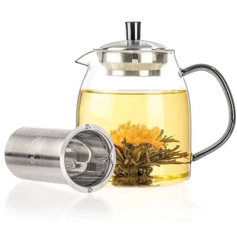 Glass Teapot + 12 Blooming Teas Gift Box