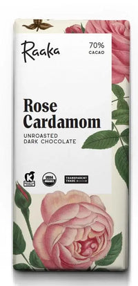 70% Rose Cardamom Chocolate Bar - Limited Edition