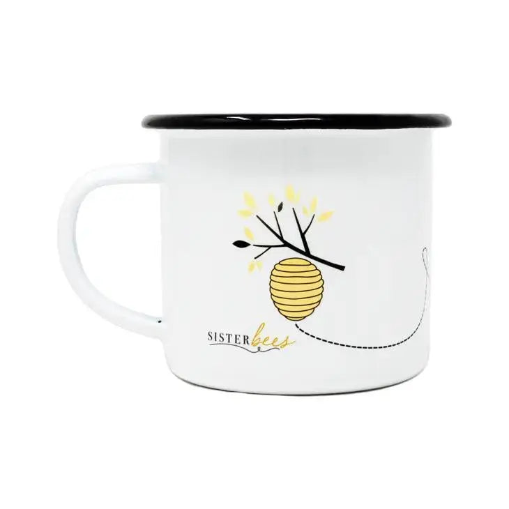 12 oz Enamel Bee Love Mug