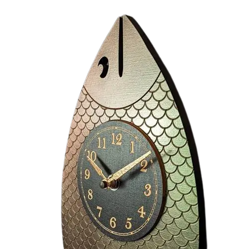 Wanda Pendulum Clock (Iridescent Green)