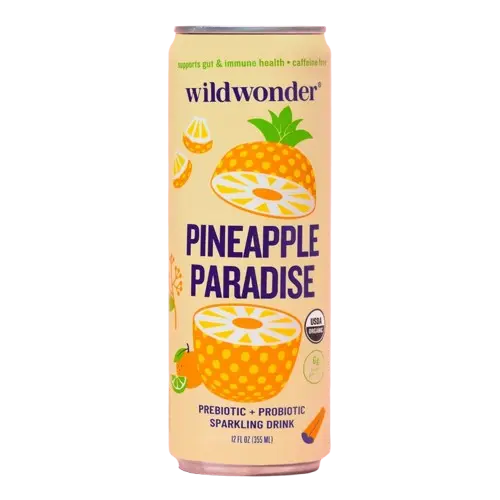 Pineapple Paradise Sparkling Prebiotic + Probiotic Drink