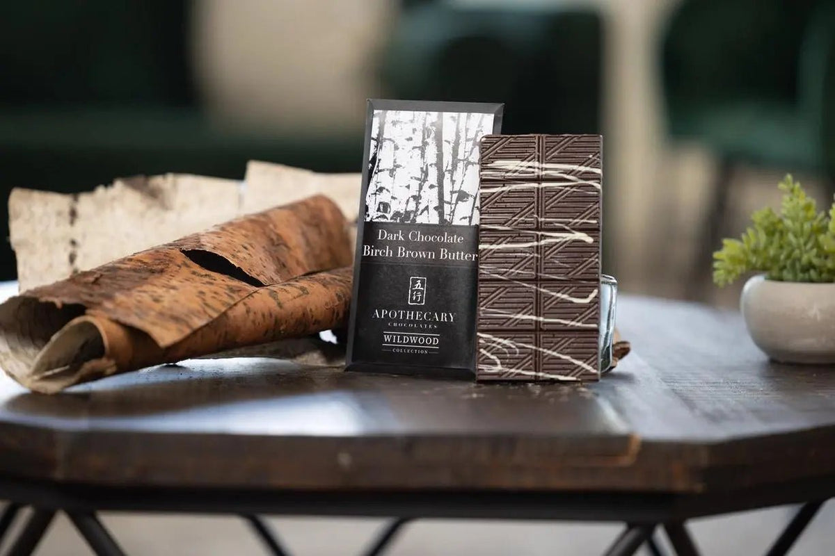Dark Chocolate Birch Brown Butter Bar - My SensibiliTeas - artisan chocolate from Apothecary Chocolates