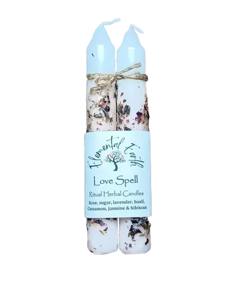 Love Spell Herbal Intention Candles