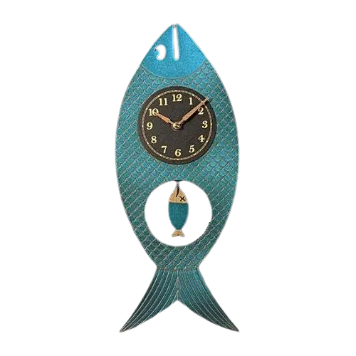 Wanda Pendulum Clock (Iridescent Blue)