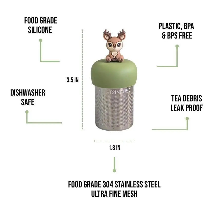 Deer Floating Tea Steeper - My SensibiliTeas - tea infuser from Float2Infuse Tea Infuser