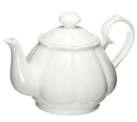 Diana 17.6 oz White Porcelain Teapot - My SensibiliTeas - teapot from Old Amsterdam