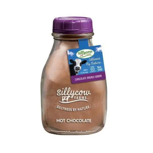 Double Udder Chocolate Hot Cocoa Mix 16.9 oz. Glass Bottle - My SensibiliTeas - hot chocolate from Sillycow Farms