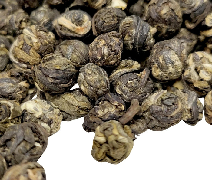 Dragon Phoenix Jasmine Pearls - My SensibiliTeas - floral green tea from SensibiliTeas