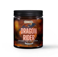 Dragon Rider 9 oz Fantasy Bookish Coconut Soy Candle - My SensibiliTeas - bookish candle from Faded Embers