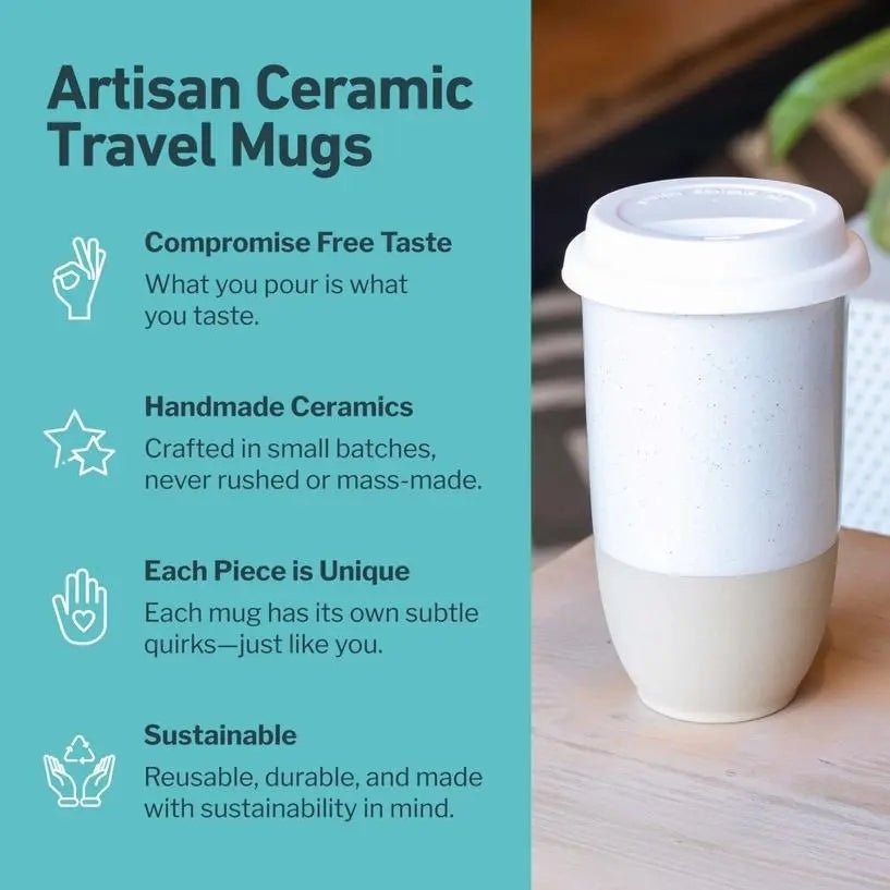 Dune 16 oz Ceramic Travel Mug - My SensibiliTeas - travel mugs from Nova Ceramics Travel Mugs
