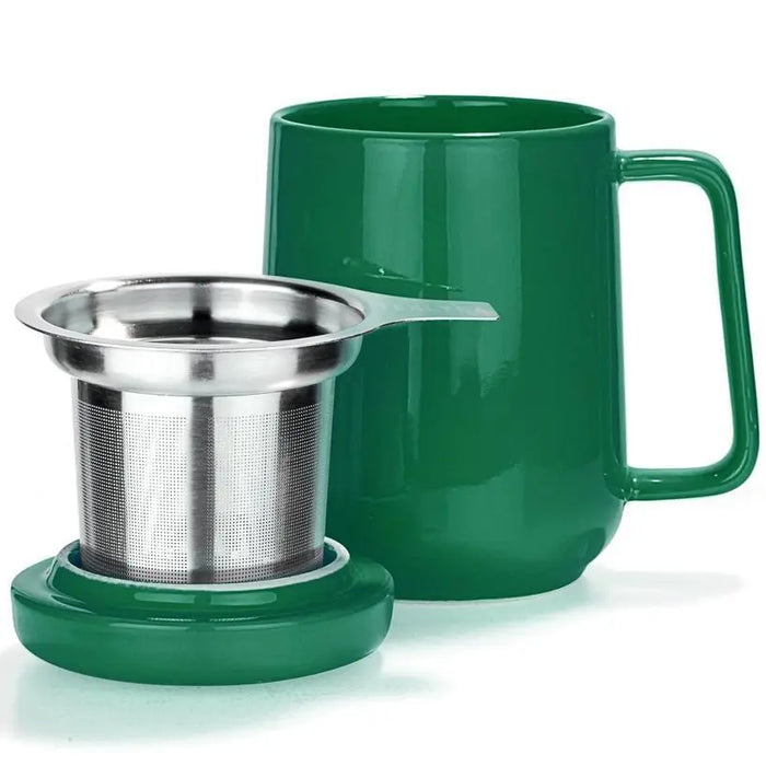 Peak Green Porcelain Mug With Infuser 19oz
