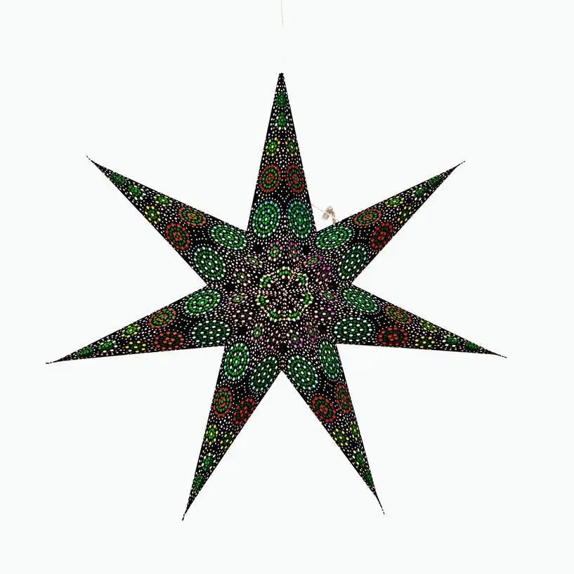 Kaleidoscope Star Lantern - 7 Point, 23 inch