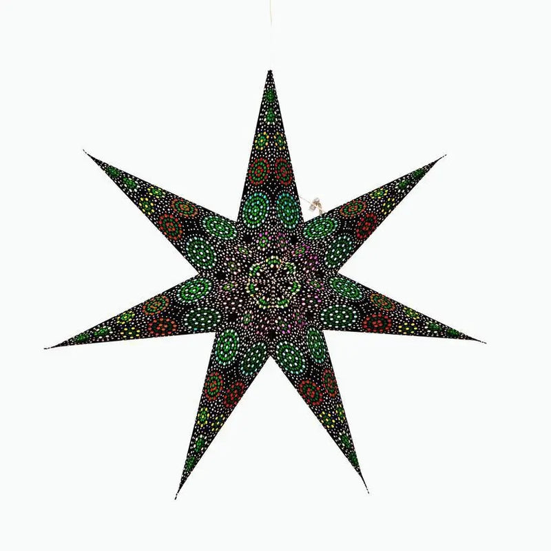 Kaleidoscope Star Lantern - 7 Point, 23 inch