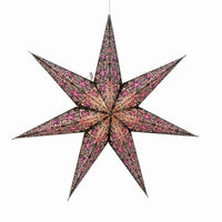 Black and Pink Cathedral Star Lantern