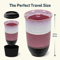 Eclipse 12oz Ceramic Travel Mug - My SensibiliTeas - travel mugs from Nova Ceramics Travel Mugs