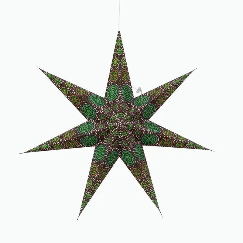 Kaleidoscope Star Lantern - 7 Point, 23 inch