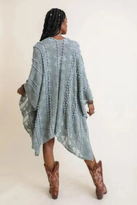 Embroidered Zig Zag Soft Kimono - My SensibiliTeas - kimono from Leto Accessories