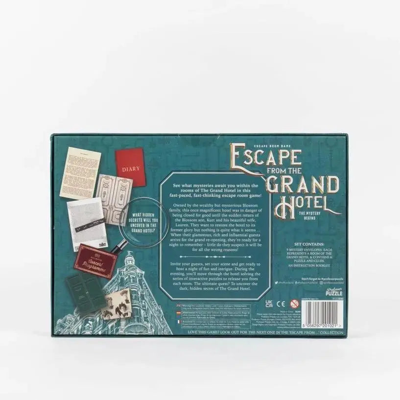 Escape From The Grand Hotel - My SensibiliTeas - escape room from Professor Puzzle USA, Inc.