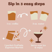 Espresso Martini Mixer - Singles - My SensibiliTeas - drink mix from Craftmix