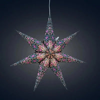 Black and Pink Cathedral Star Lantern