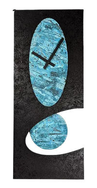 Black 24 Verdi Oval Pendulum Clock