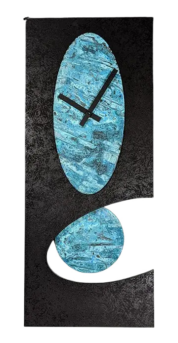 Black 24 Verdi Oval Pendulum Clock