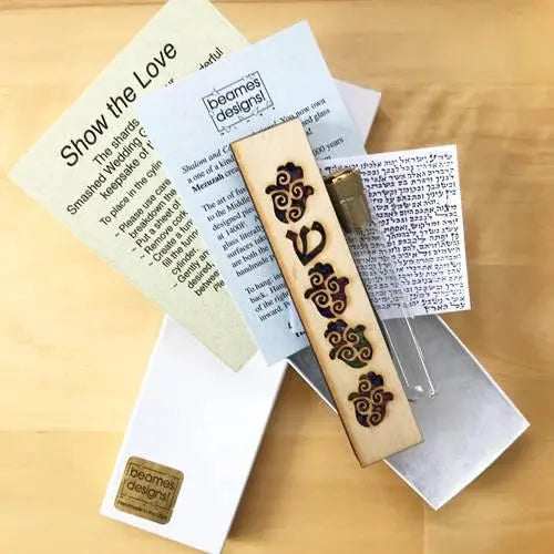 Hamsa Wedding Shards Mezuzah
