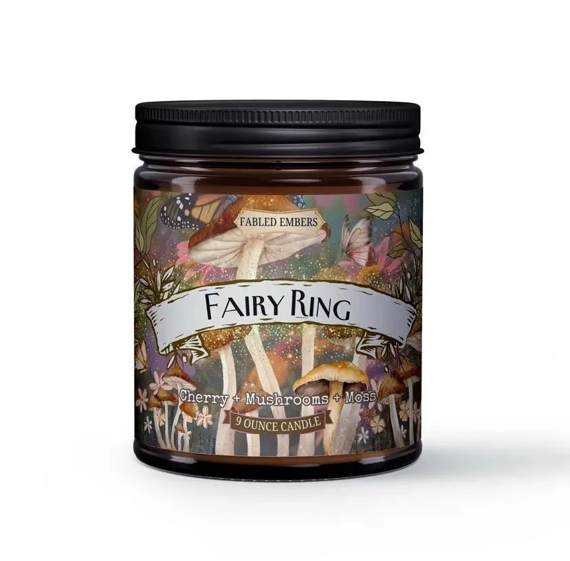 Fairy Ring 9oz Coconut Soy Wax Candle - My SensibiliTeas - fairy candle from Faded Embers