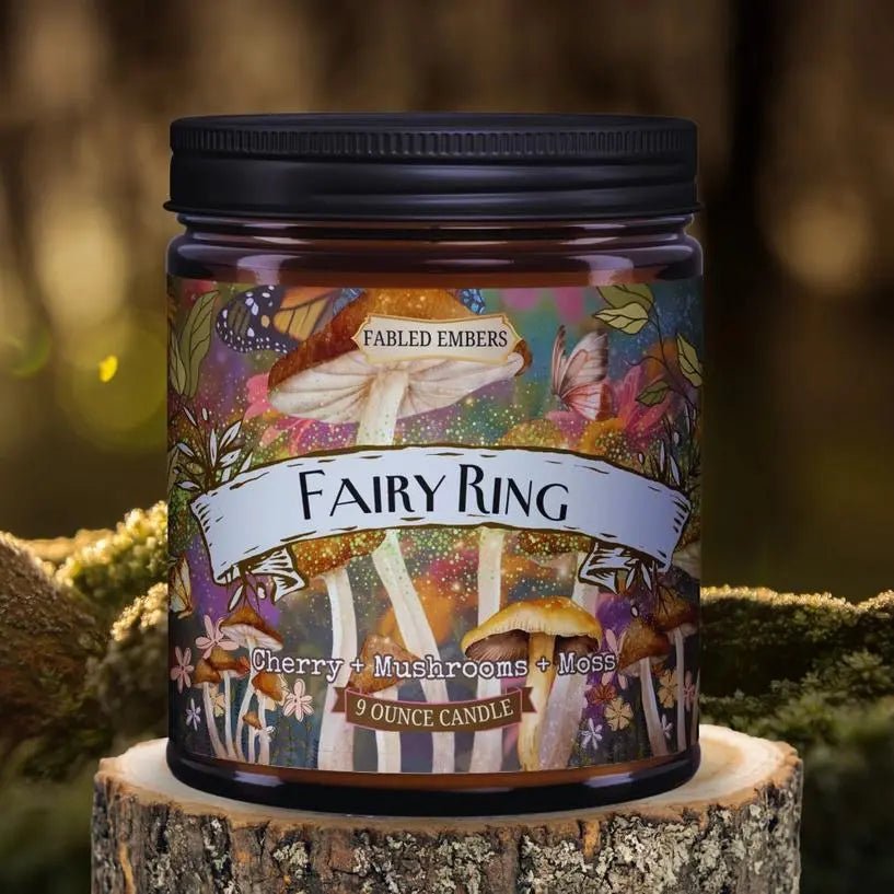 Fairy Ring 9oz Coconut Soy Wax Candle - My SensibiliTeas - fairy candle from Faded Embers