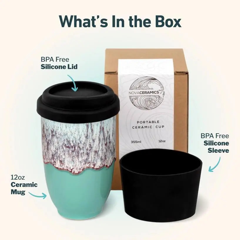Nebula 12 oz Ceramic Travel Mug