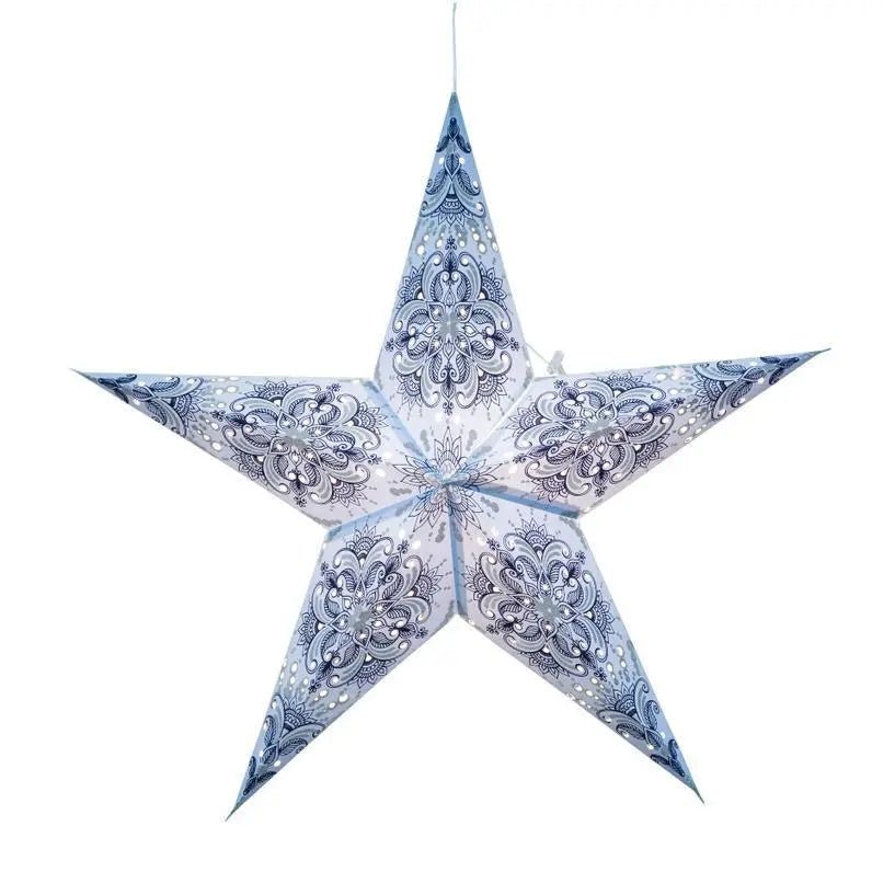 Floral Star Lantern - My SensibiliTeas - paper star lantern from Artschatz