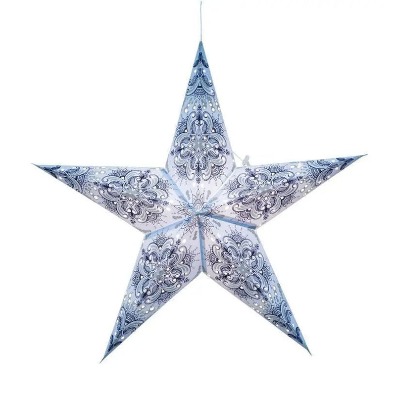 Floral Star Lantern - My SensibiliTeas - paper star lantern from Artschatz