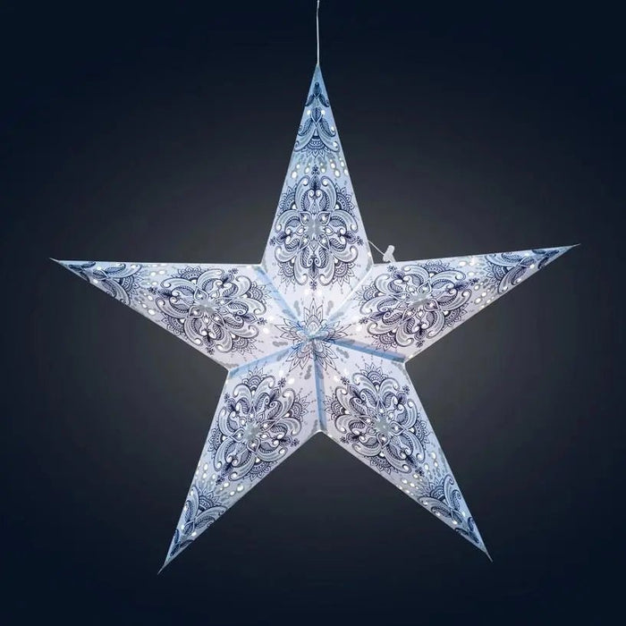 Floral Star Lantern - My SensibiliTeas - paper star lantern from Artschatz