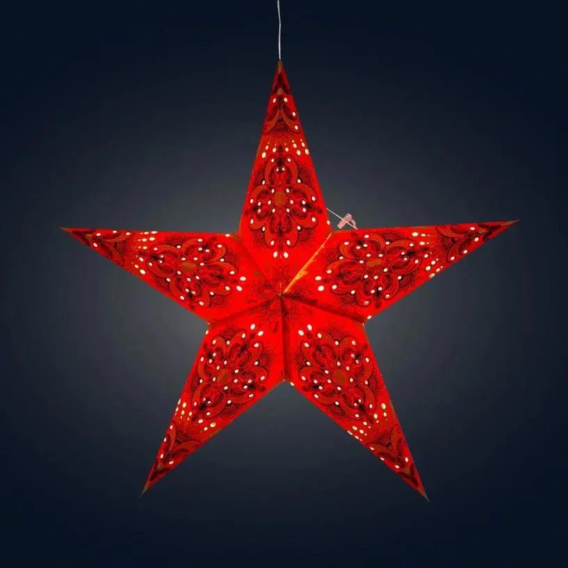 Floral Star Lantern - My SensibiliTeas - paper star lantern from Artschatz